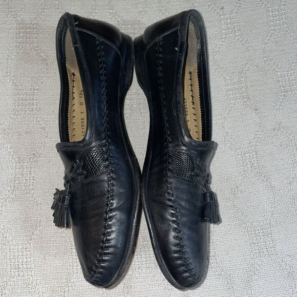 Santoni Italy Men’s Casual Loafers Size 10.5 D Black Leather Going Out Comfort main image 11